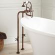 Freestanding Telephone Tub Faucet, Supplies & Valves - Lever Handles, , large image number 4