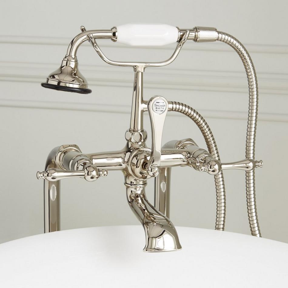 Freestanding Telephone Tub Faucet, Supplies & Valves - Lever Handles, , large image number 9