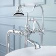 Freestanding Telephone Tub Faucet, Supplies and Valves - Vintage Cross Handles, , large image number 1