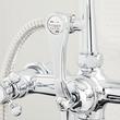 Freestanding Telephone Tub Faucet, Supplies and Valves - Vintage Cross Handles, , large image number 4