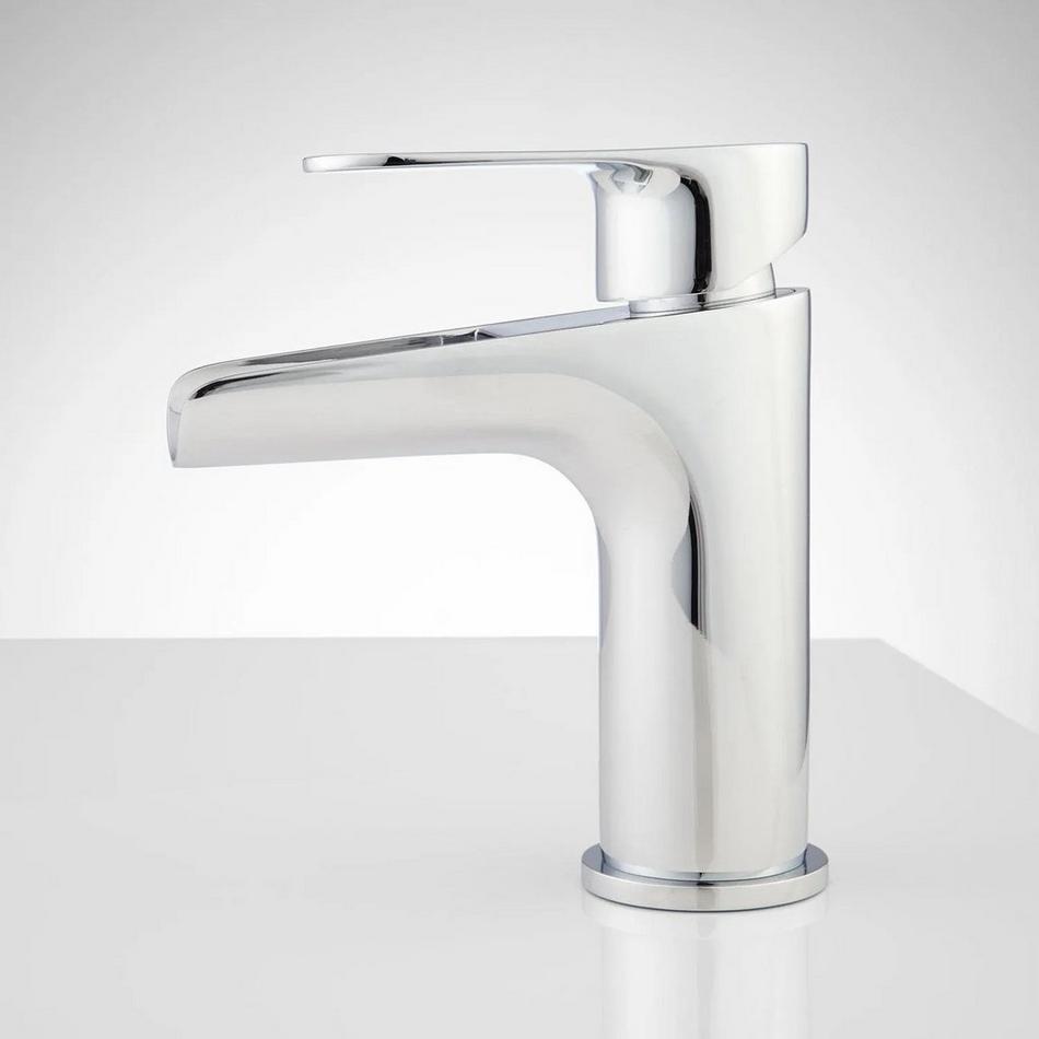 Pagosa Single-Hole Waterfall Faucet - Drain - Overflow - Chrome, , large image number 5