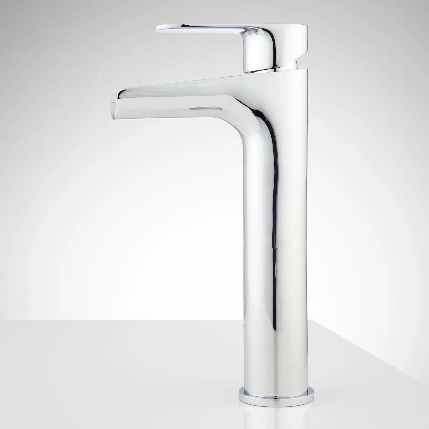 Knox Waterfall Vessel Faucet with Pop-Up Drain | Signature Hardware