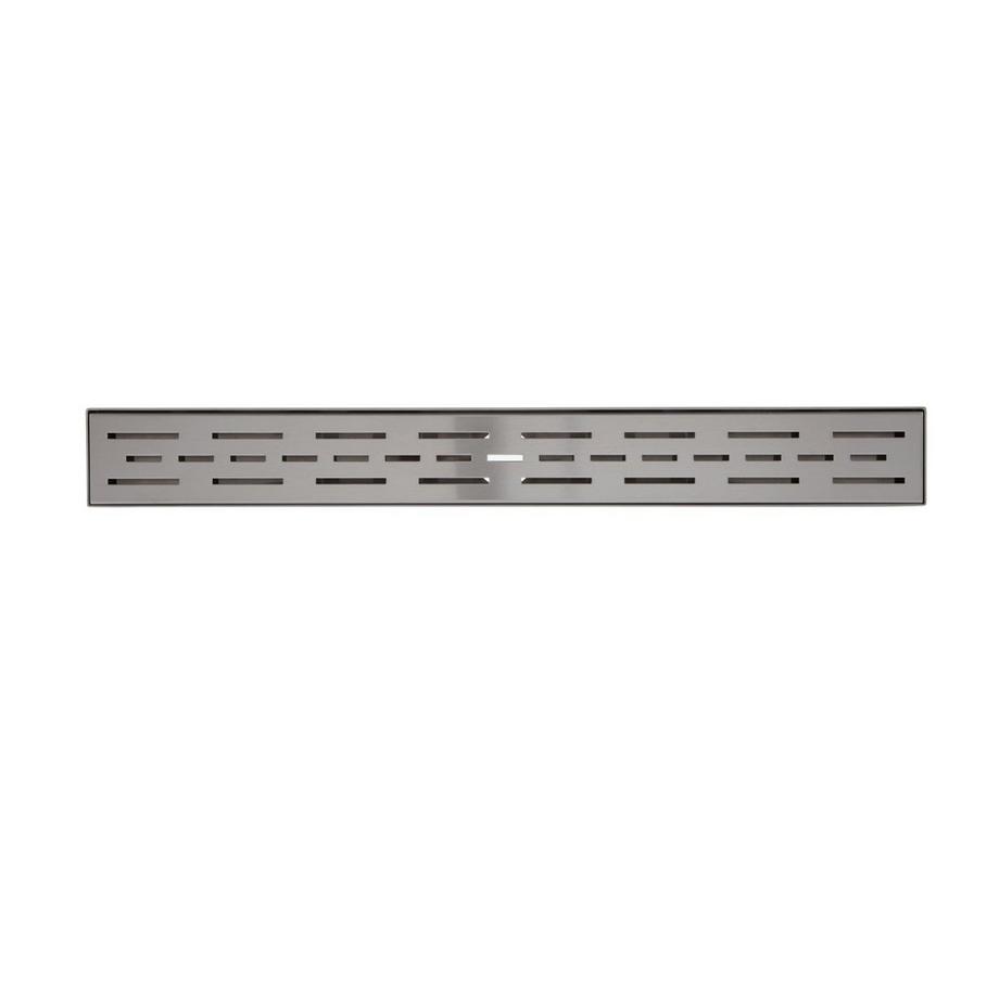 24" Effendi Linear Shower Drain with Drain Flange Matte Black