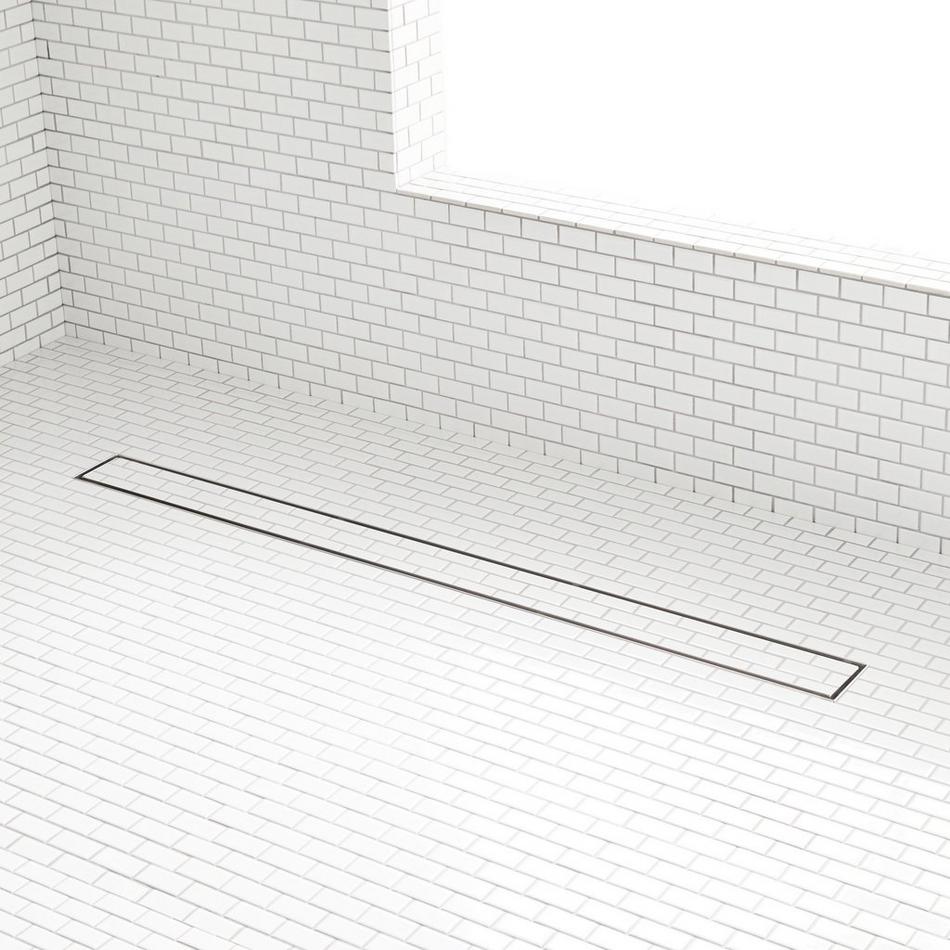 36" Cohen Linear Tile-In Shower Drain - with Drain Flange - Brushed Stainless Steel, , large image number 0