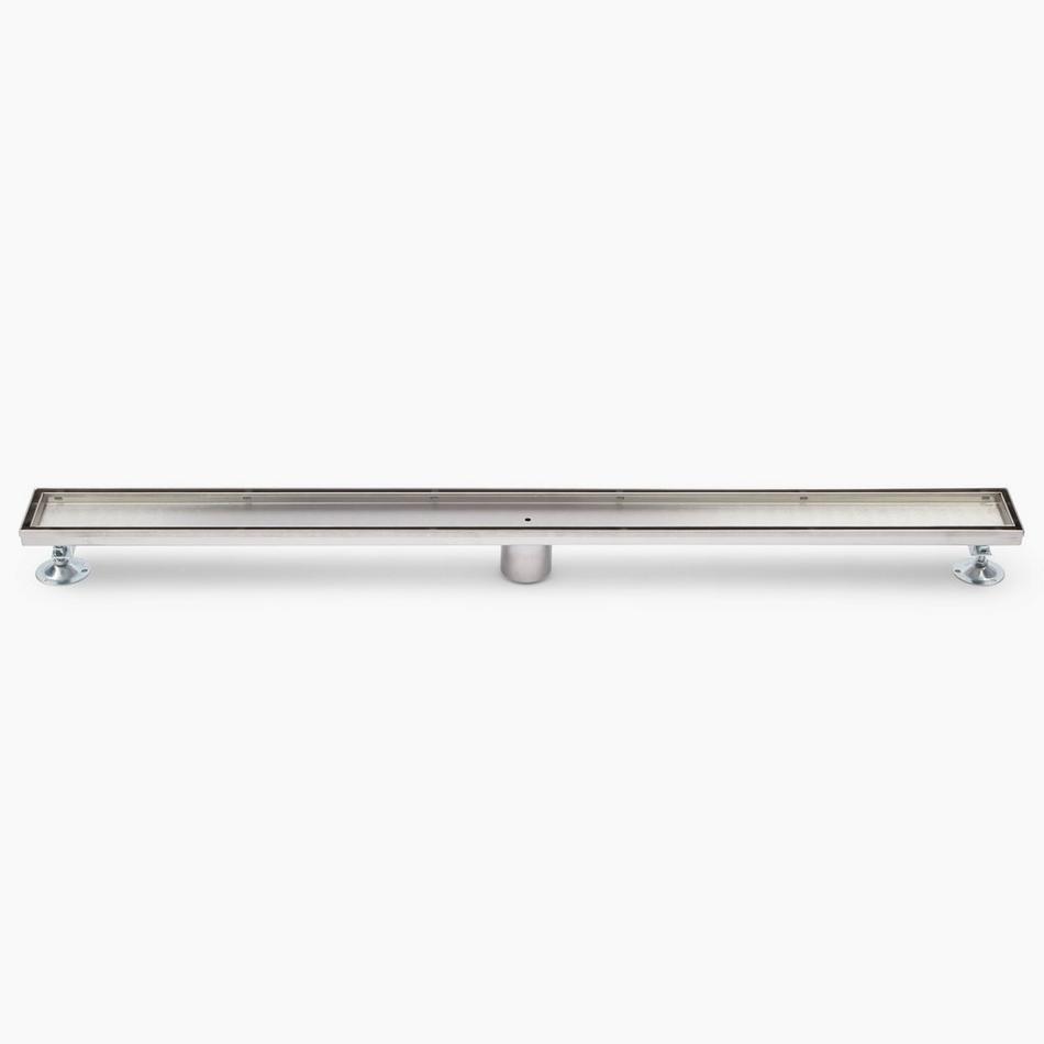 40" Cohen Linear Tile-In Shower Drain - with Drain Flange - Brushed Stainless Steel, , large image number 2