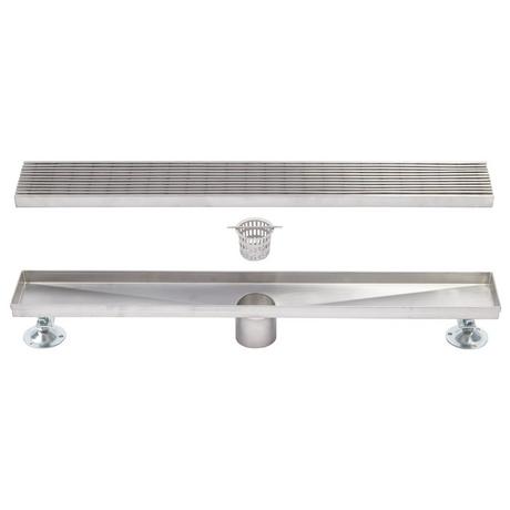 Carmen Linear Shower Drain with Drain Flange