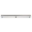 40" Carmen Linear Shower Drain - with Drain Flange - Brushed Stainless Steel, , large image number 1