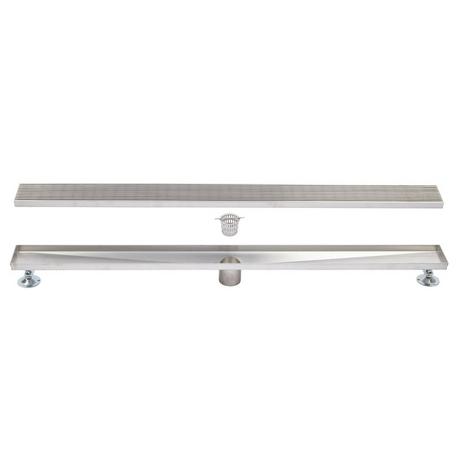 Carmen Linear Shower Drain with Drain Flange