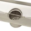 24" Carmen Linear Shower Drain - with Drain Flange - Polished Stainless Steel, , large image number 5