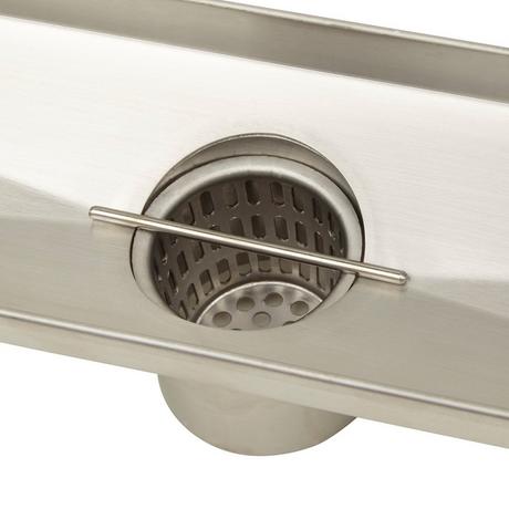 Carmen Linear Shower Drain with Drain Flange