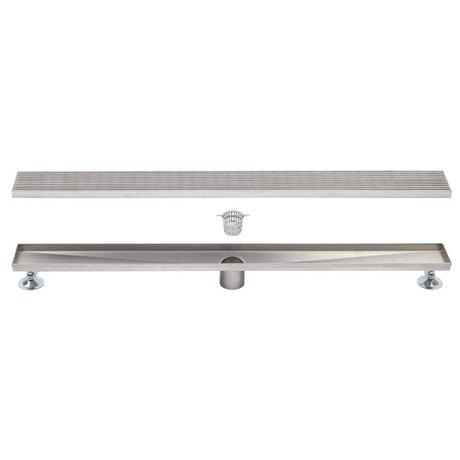 Carmen Linear Shower Drain with Drain Flange