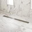 36" Carmen Linear Shower Drain - with Drain Flange - Polished Stainless Steel, , large image number 0