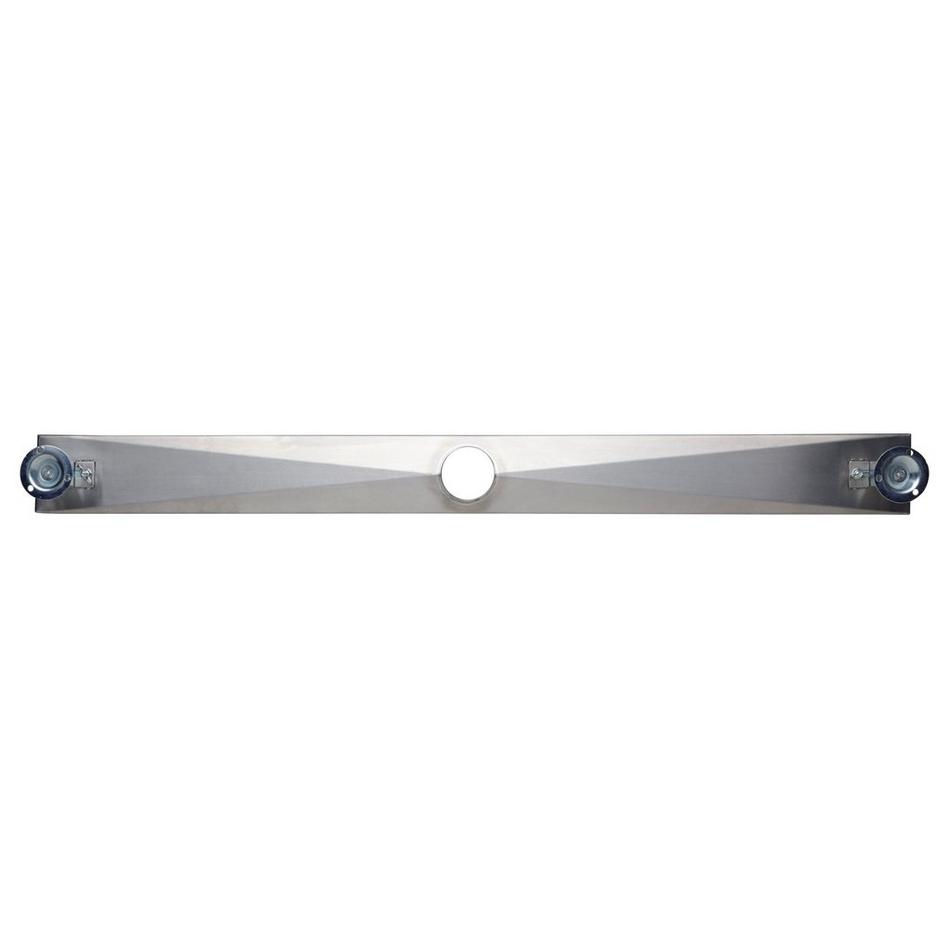 36" Carmen Linear Shower Drain - with Drain Flange - Polished Stainless Steel, , large image number 3