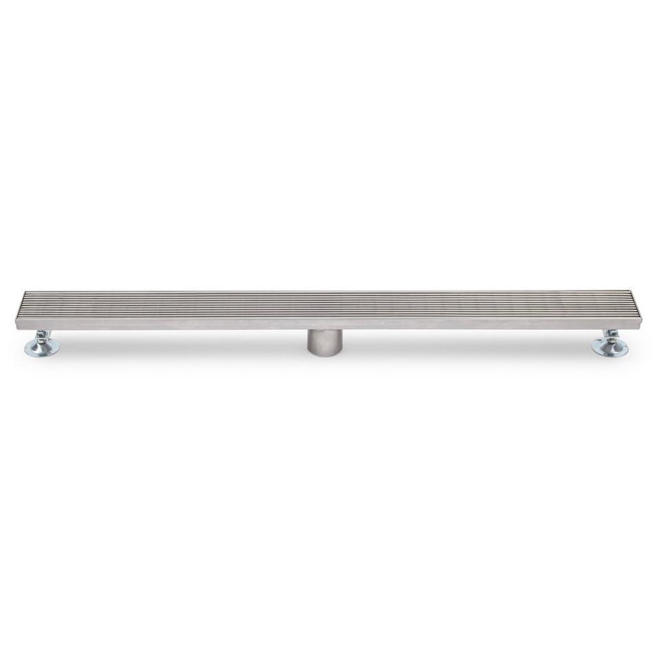 36" Carmen Linear Shower Drain - with Drain Flange - Polished Stainless Steel, , large image number 2