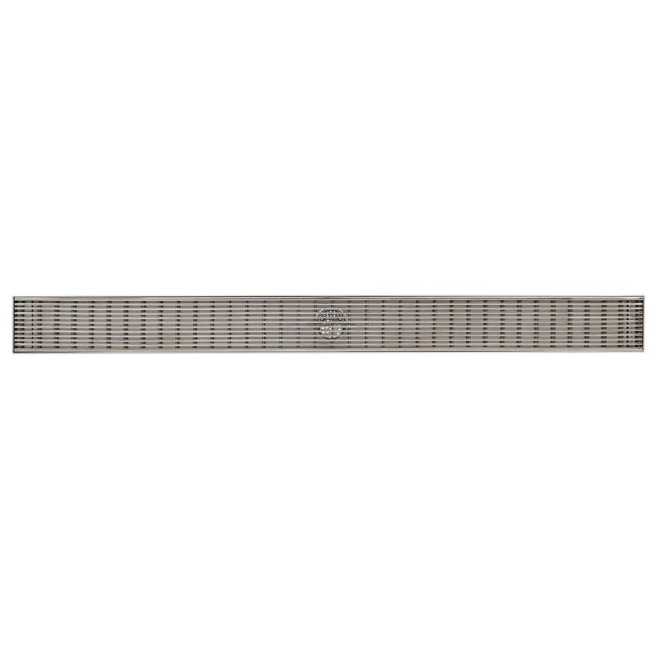 36" Carmen Linear Shower Drain - with Drain Flange - Polished Stainless Steel, , large image number 1