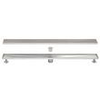 40" Carmen Linear Shower Drain - with Drain Flange - Polished Stainless Steel, , large image number 5