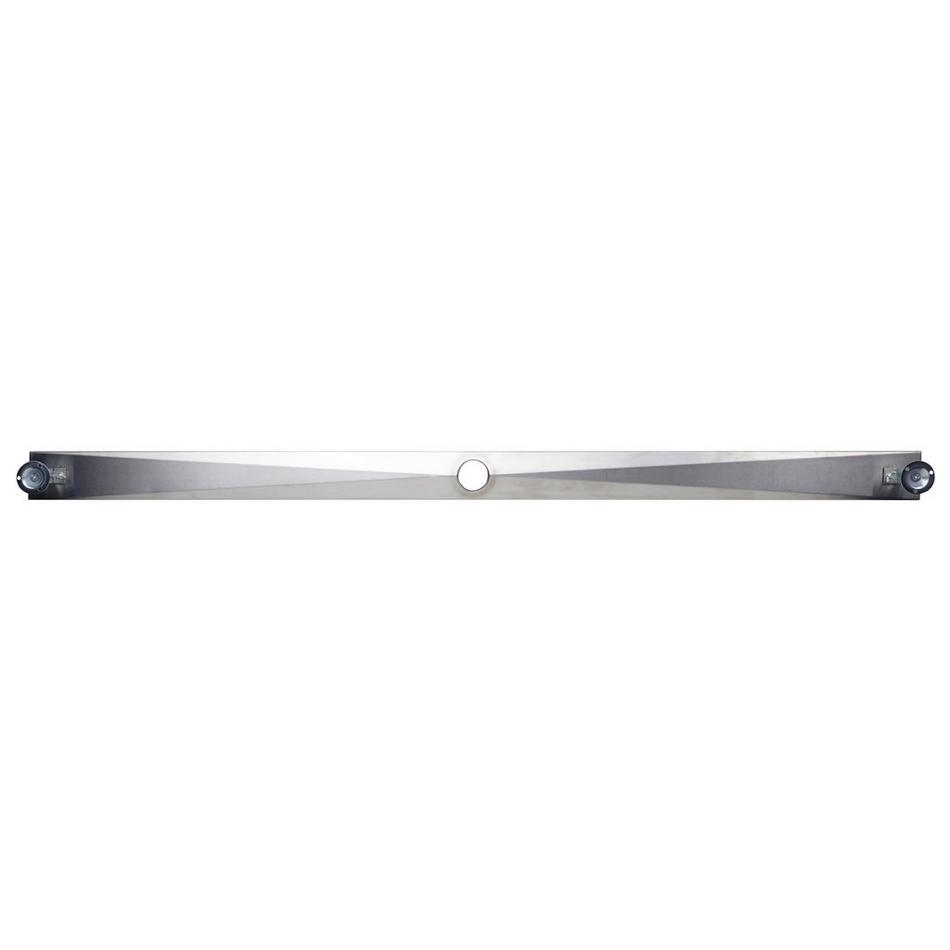 60" Carmen Linear Shower Drain - with Drain Flange - Polished Stainless Steel, , large image number 3