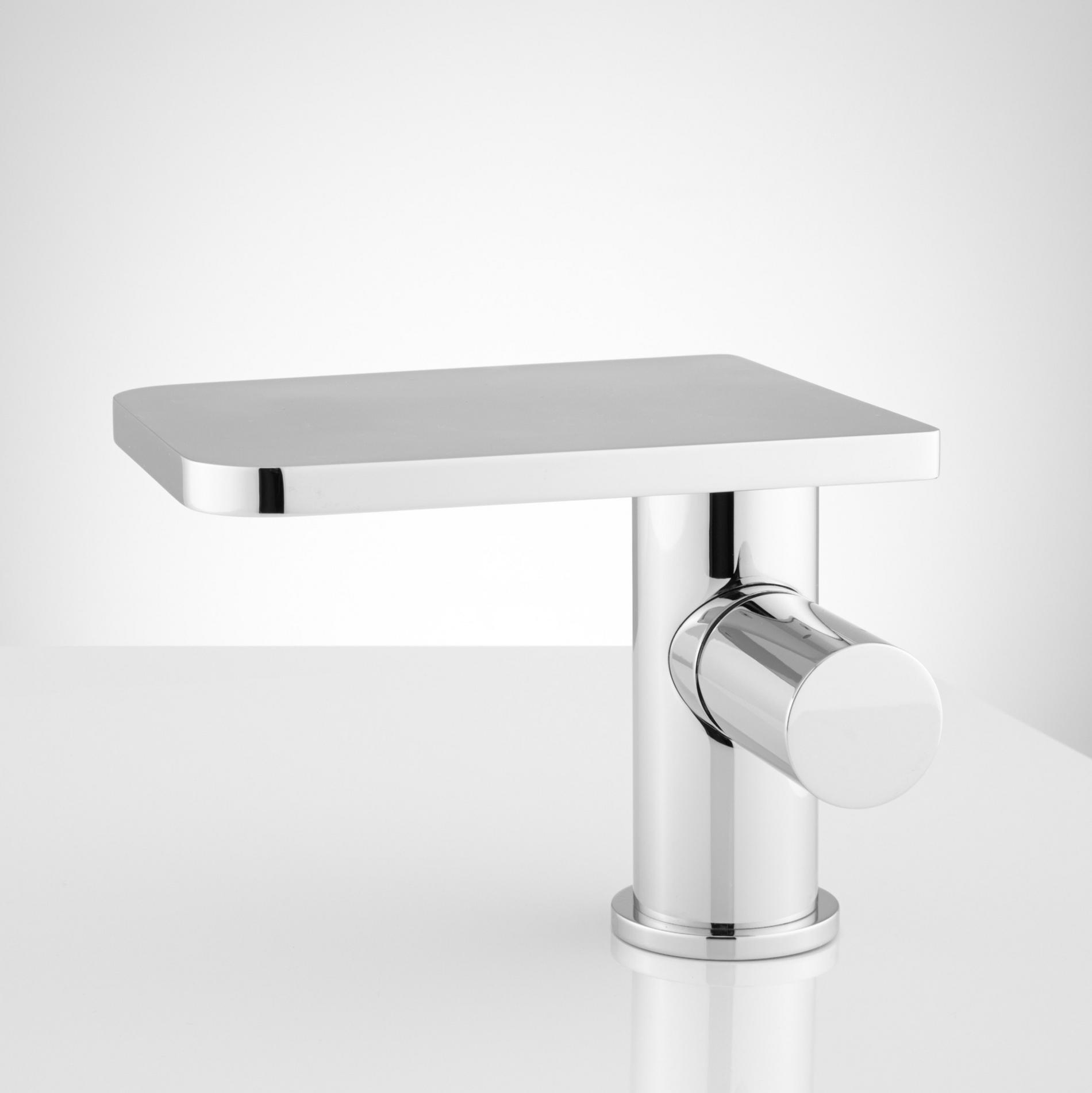 Knox SingleHole Waterfall Bathroom Faucet with PopUp Drain