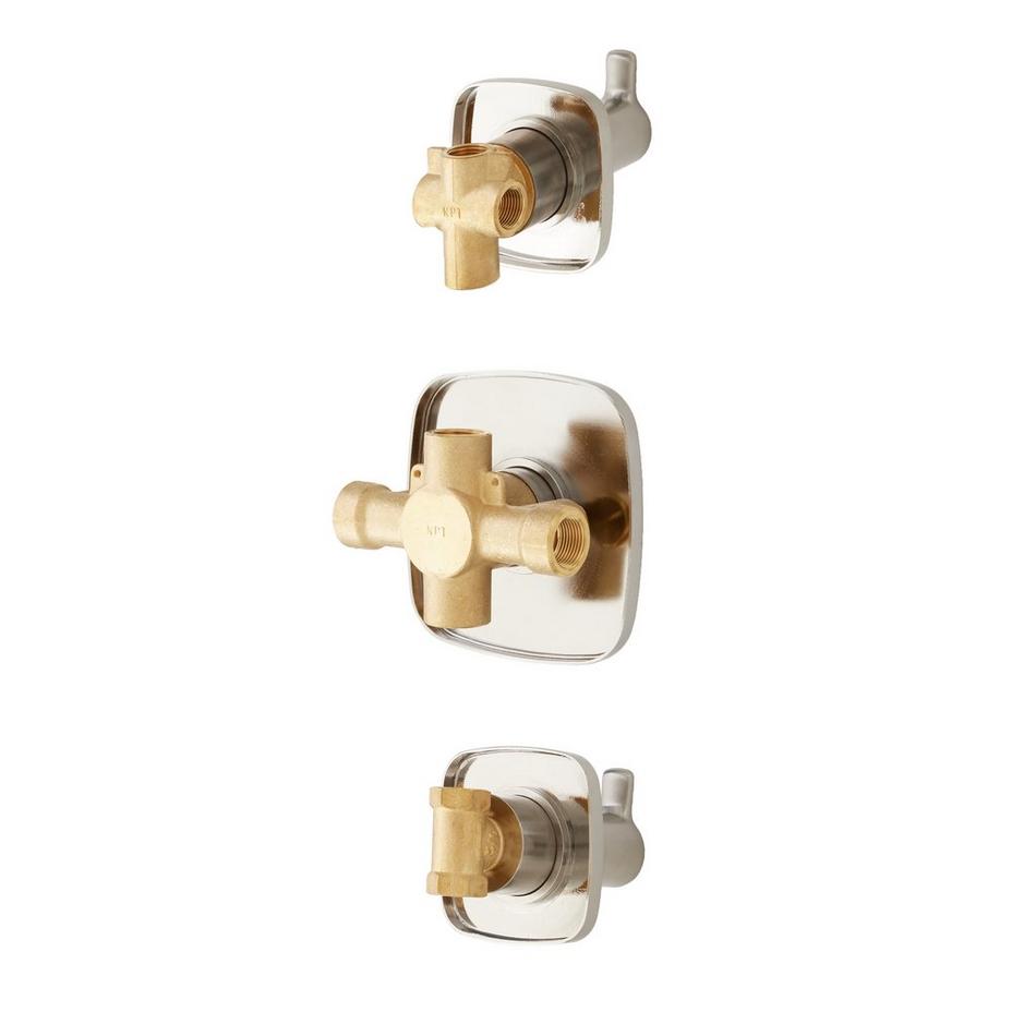 Arin Thermostatic Shower System with Hand Shower & 6 Body Sprays - Chrome, , large image number 5