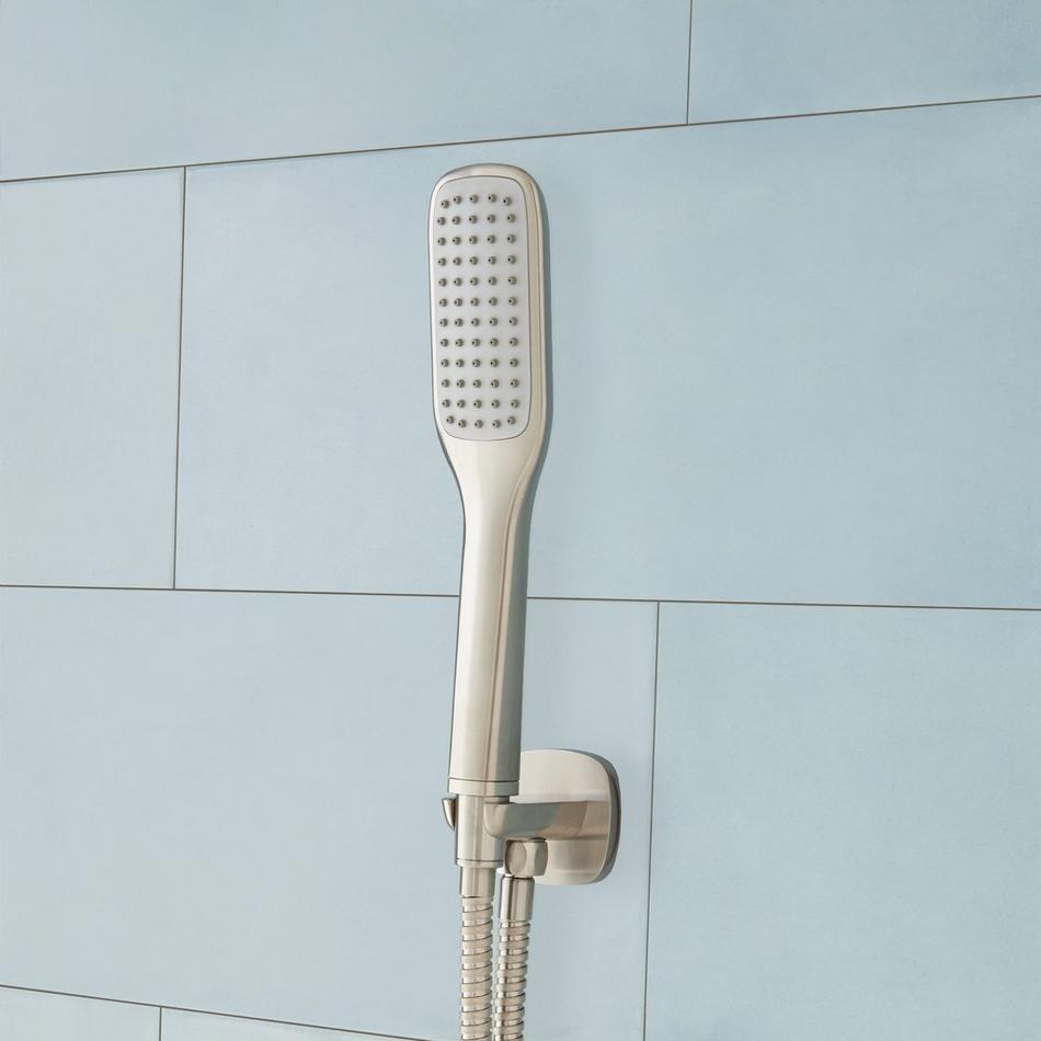 Arin Thermostatic Shower System with Hand Shower & 6 Body Sprays - Brushed Nickel, , large image number 2