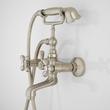 Barlow Wall Mount Tub Faucet and Hand Shower with Metal Cross Handles, , large image number 1