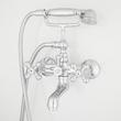 Barlow Wall Mount Tub Faucet and Hand Shower with Metal Cross Handles, , large image number 2