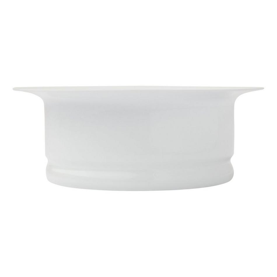 Standard Garbage Disposer Flange & Stopper - White, , large image number 1