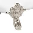 59" Lena Cast Iron Clawfoot Tub - Brushed Nickel Monarch Feet No Tap Holes, , large image number 4