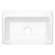 33" Palazzo Cast Iron Drop-In Kitchen Sink - White, , large image number 9