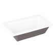 36" Frattina Cast Iron Drop-In Kitchen Sink - White, , large image number 2