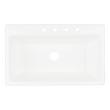 36" Frattina Cast Iron Drop-In Kitchen Sink - White, , large image number 9