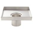 12" Werner Square Shower Drain - Brushed Stainless Steel, , large image number 3