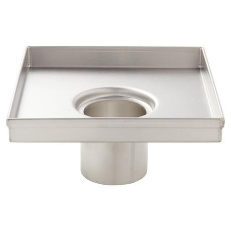 Signature Hardware 446689 Square Shower Drain Cover with Round Strainer Finish: Chrome