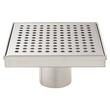 12" Werner Square Shower Drain - Brushed Stainless Steel, , large image number 4