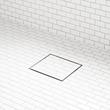 6" Cohen Square Tile-In Shower Drain - with Drain Flange - Brushed Stainless Steel, , large image number 0