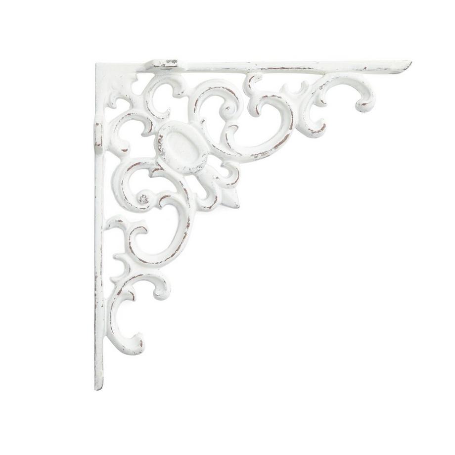 Winding Scrollwork Aluminum Shelf Bracket Black Powder Coat