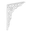 Nautical Wheel Scrollwork Iron Shelf Bracket - Distressed White, , large image number 0
