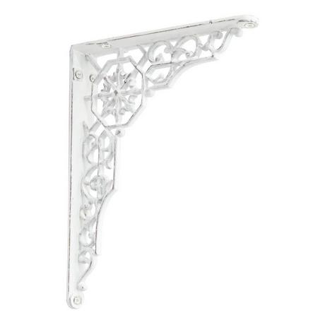 Nautical Wheel Scrollwork Iron Shelf Bracket