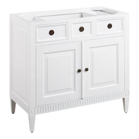 36" Hawkins Mahogany Vanity for Undermount Sink - White
