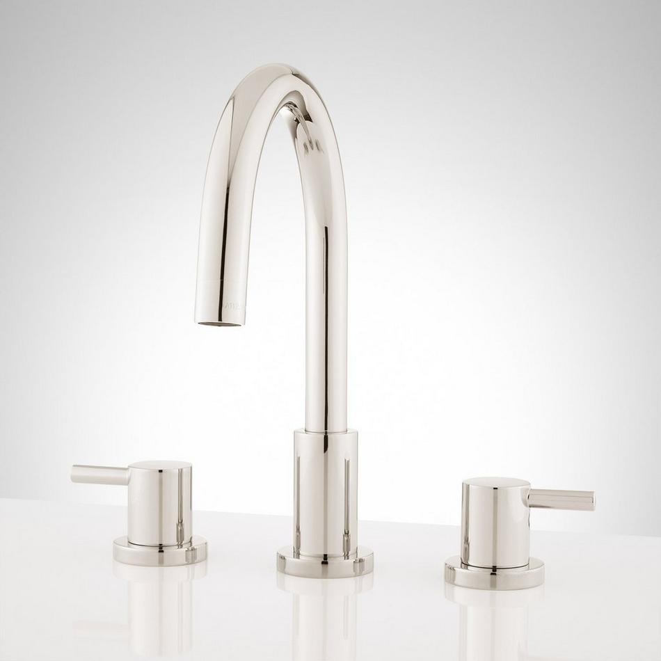 Rotunda Widespread Faucet - Lever Handles - Overflow - Brushed Nickel, , large image number 3