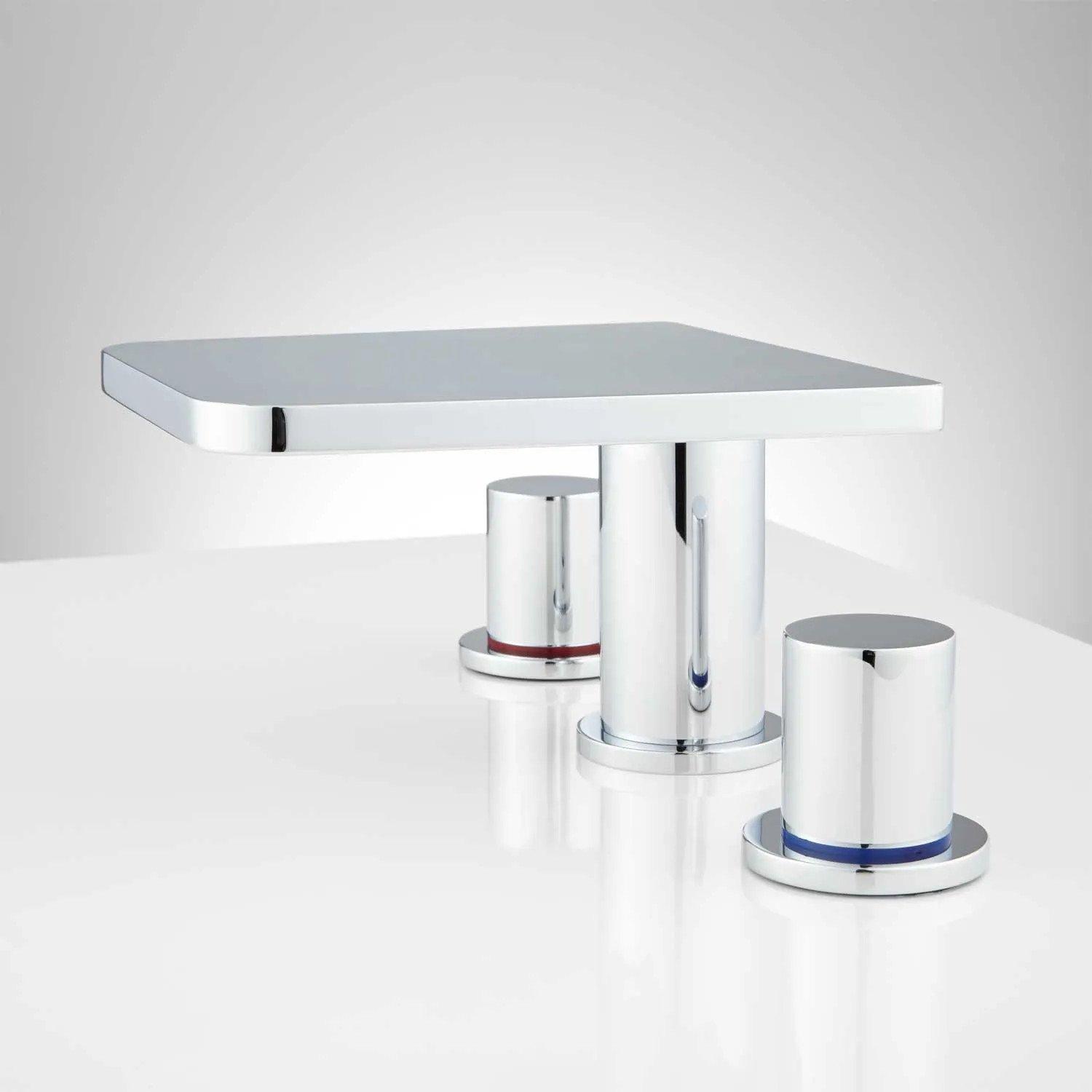 Knox Widespread Waterfall Faucet with Pop-Up Drain