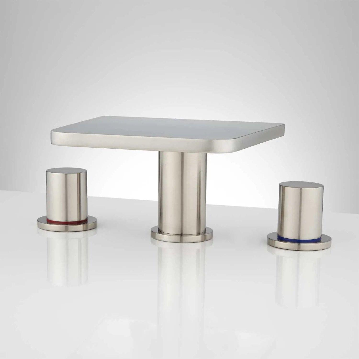 Knox Widespread Waterfall Faucet with Pop-Up Drain