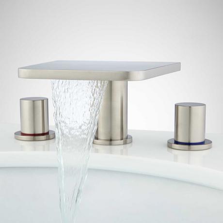 Knox Widespread Waterfall Faucet with Pop-Up Drain