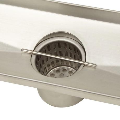 48" Carmen Outdoor Linear Shower Drain - Polished Stainless Steel
