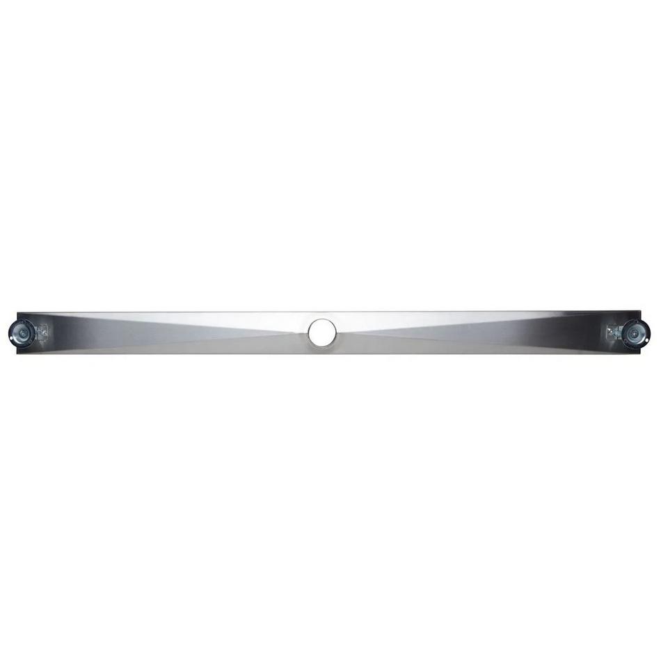 48" Carmen Outdoor Linear Shower Drain - Polished Stainless Steel, , large image number 3