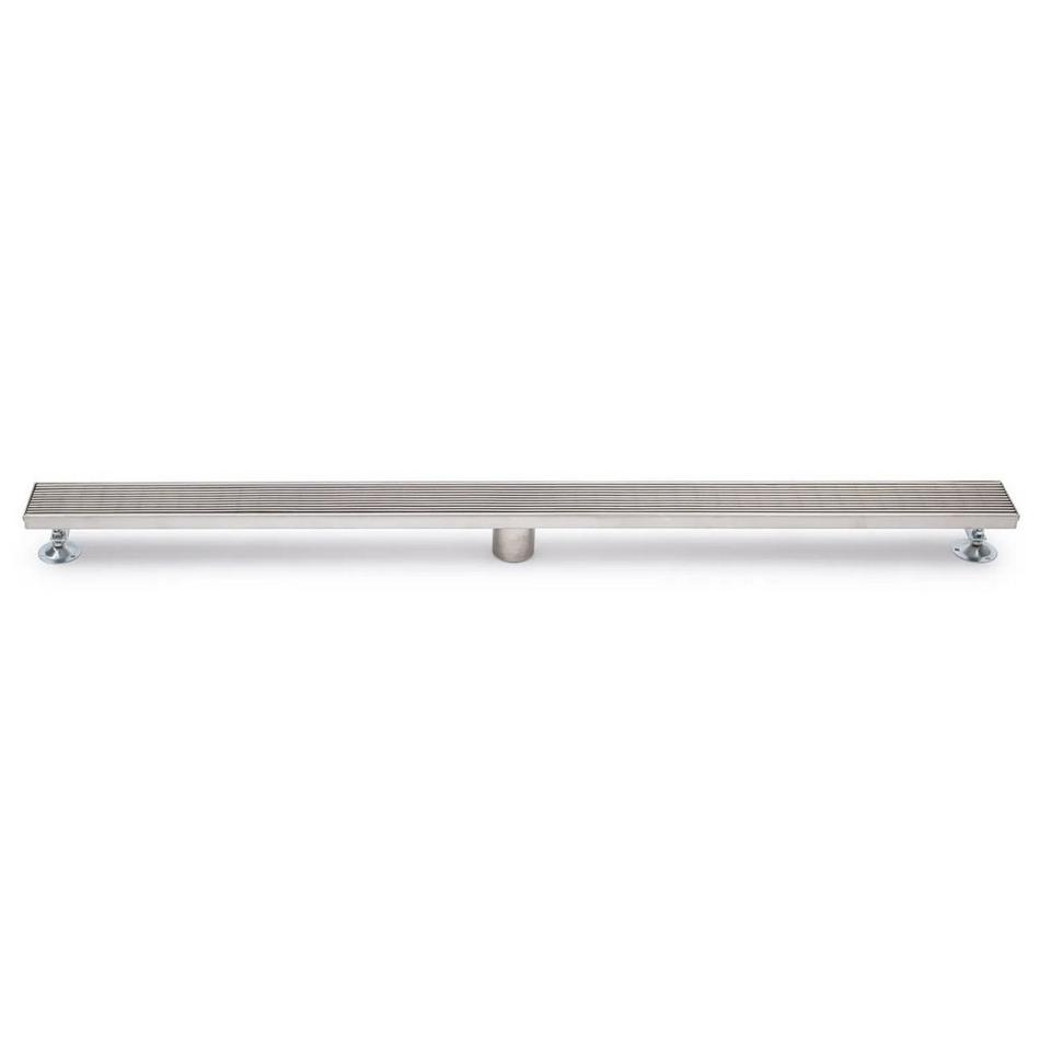 48" Carmen Outdoor Linear Shower Drain - Polished Stainless Steel, , large image number 2