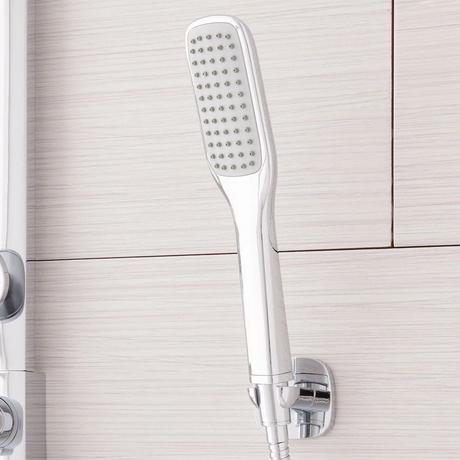 Correia Thermostatic Shower Panel with Rainfall Shower Head & Hand Shower