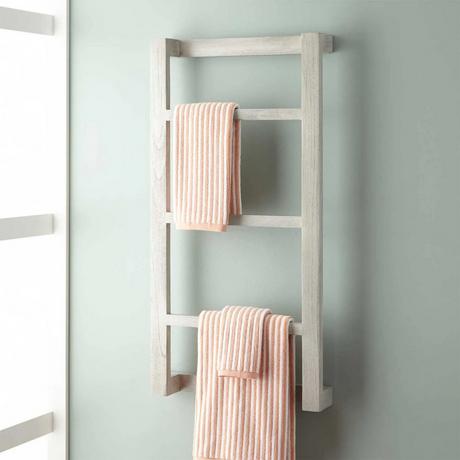 Wulan Teak Hanging Towel Rack