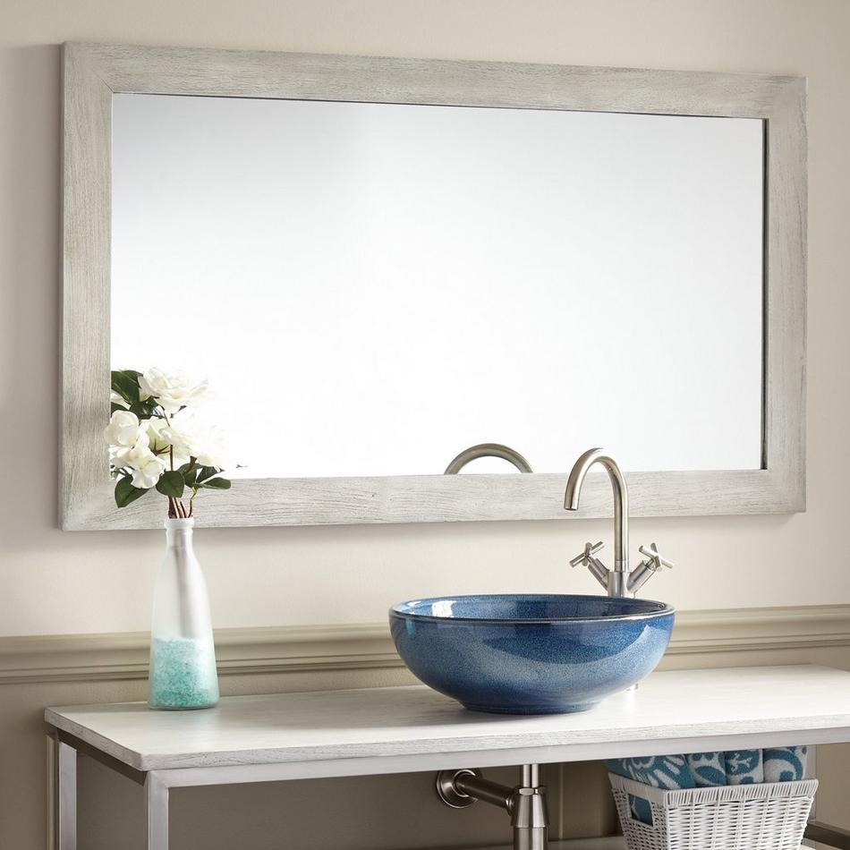Wulan Teak Mirror - Light Gray, , large image number 1