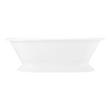 72" Scarlett Cast Iron Double-Ended Pedestal Tub - 7" Rim Holes, , large image number 3